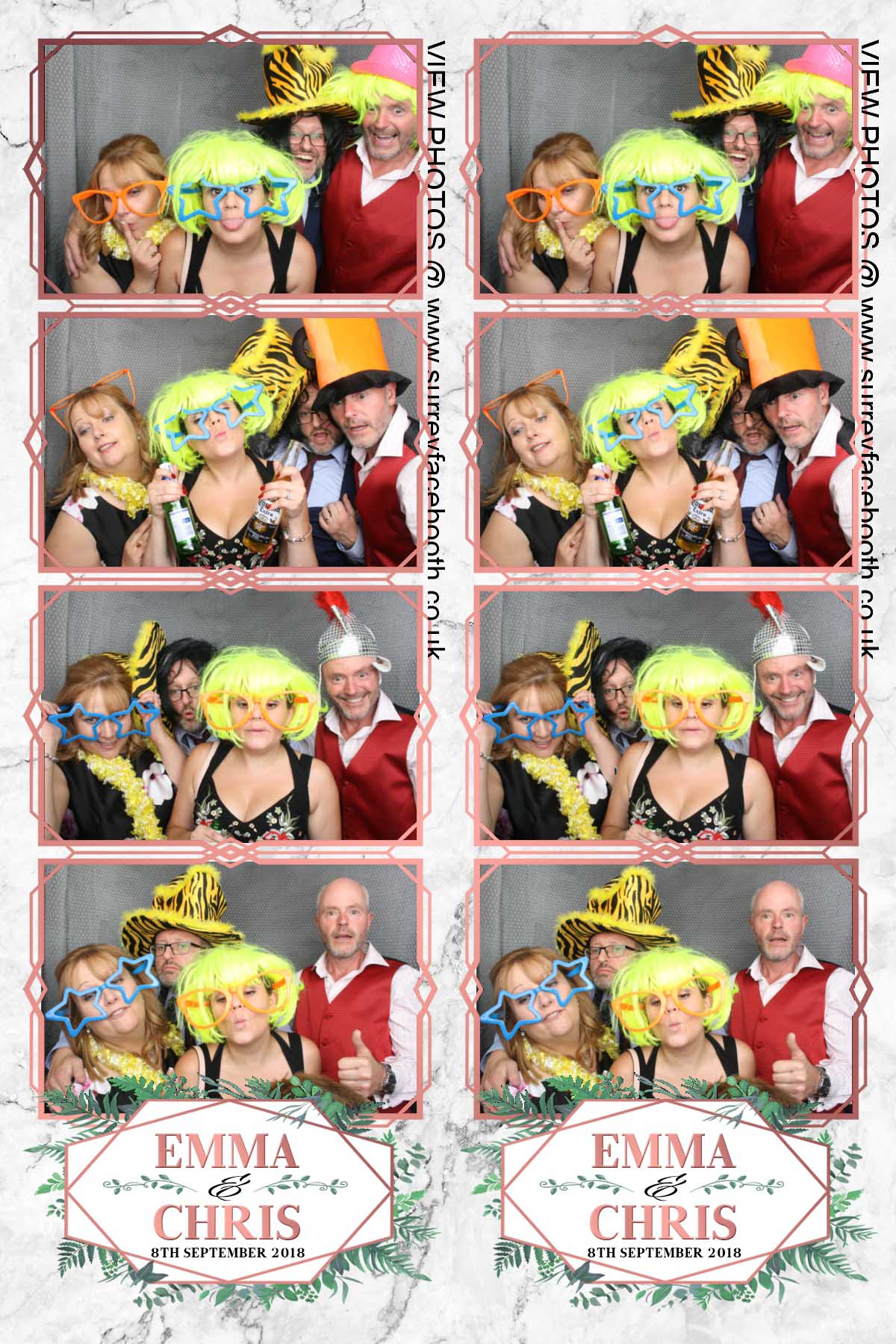 Emma and Chris' wedding | View more photos from the event at galleries.surreyfacebooth.co.uk/u/Surrey-FaceBooth/Emma-and-Chris-wedding